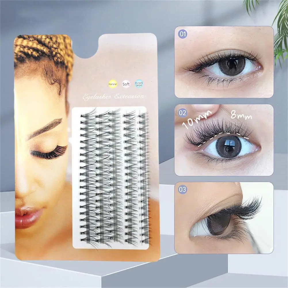 

Искусственные ресницы 3D для увеличения объема, натуральные инструменты для наращивания, мягкие длинные профессиональные ресницы Clu H8V8
