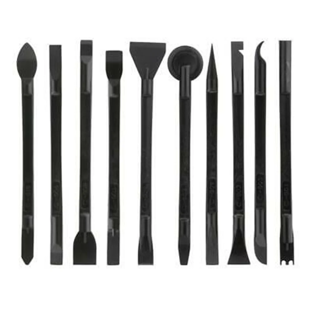 

132mm 10 In 1 Black Multifunctional Disassemble Sticks Prying Tools Plastic Cable Crowbar Disassembly Machine Two-end Crowbar