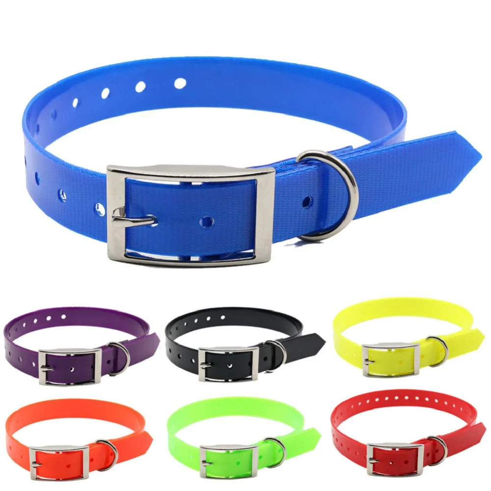 

New Fashion Pet Dog Collar High Quality TPU + Nylon Waterproof Deodorant Resistant Dirt Easy Clean Collars 7 Colors Pet Supplies