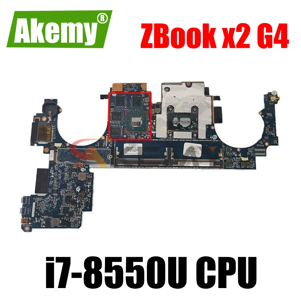 

Akemy L03241-601 DA0D95MBAL0 original mainboard with i7-8550U N17M-Q3-A2 GPU For HP ZBook x2 G4 laptop motherboard mainboard