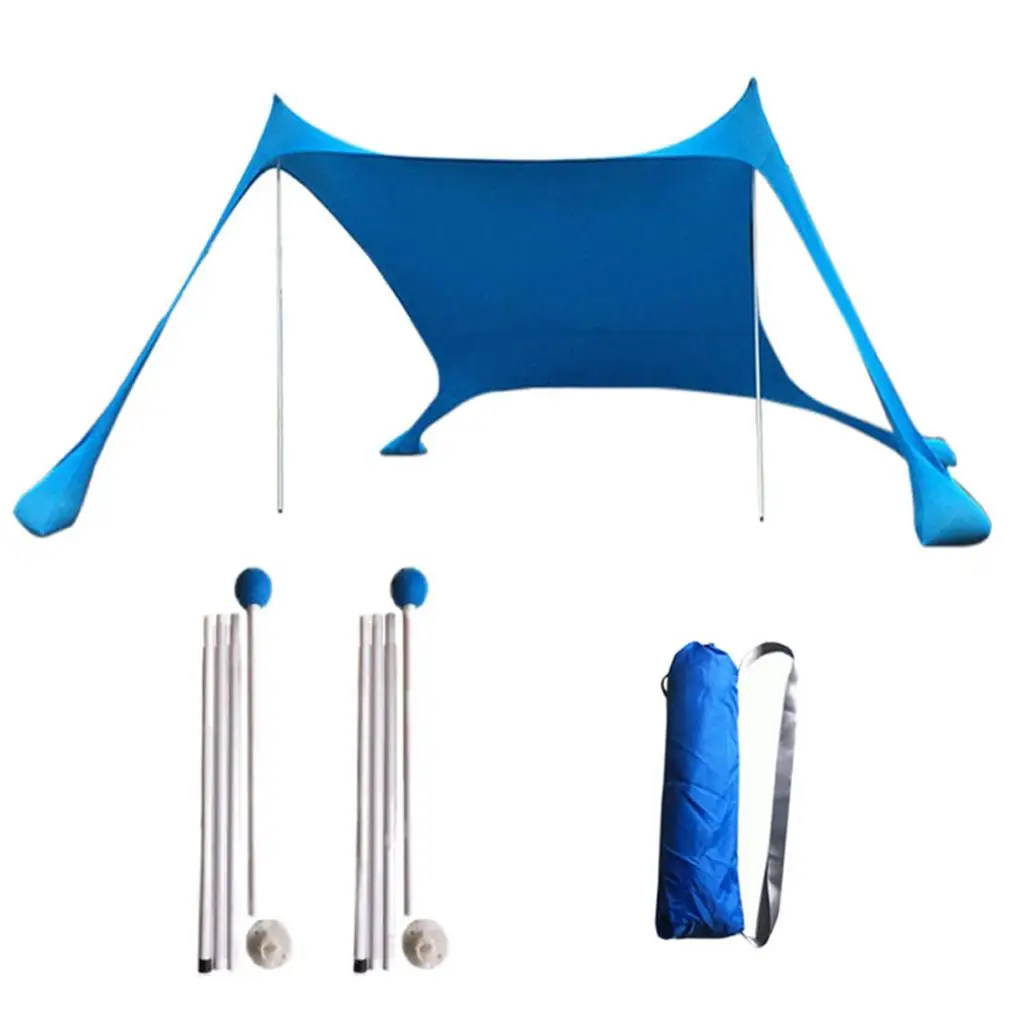 Портативный пляжный солнцезащитный навес легкий прочный легкая установка