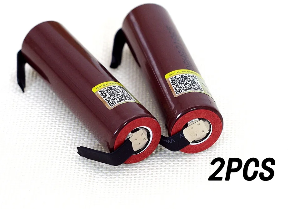

2PCS New HG2 18650 3000mAh battery 18650HG2 3.7V discharge 20A, dedicated For hg2 batteries + DIY Nickel