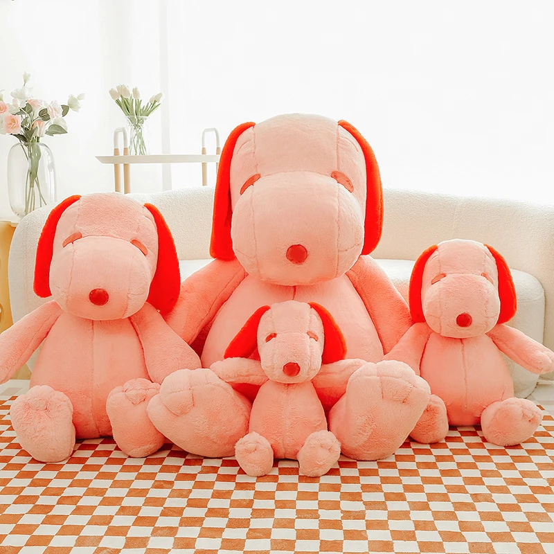 Фото Мягкая и милая кукла-щенок Snoopy, большая декоративная подушка, Мультяшные плюшевые игрушки для сна, детские фигурки на день рождения №4