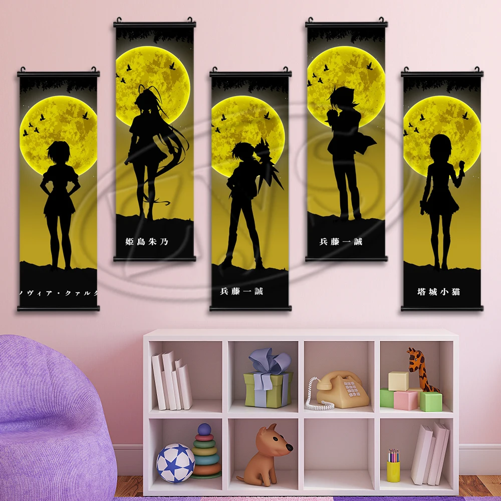 

Аниме Картина на холсте для старшей школы DxD плакаты и принты настенные картины для гостиной Висячие свитки домашний декор