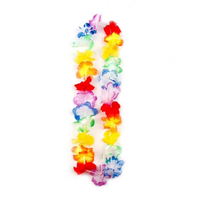 

2/4/5PCS Party Decor Supplies Hawaii Beach Fun Leis Flower Wreath Garland Decoration Flower Garland Necklace Necklace