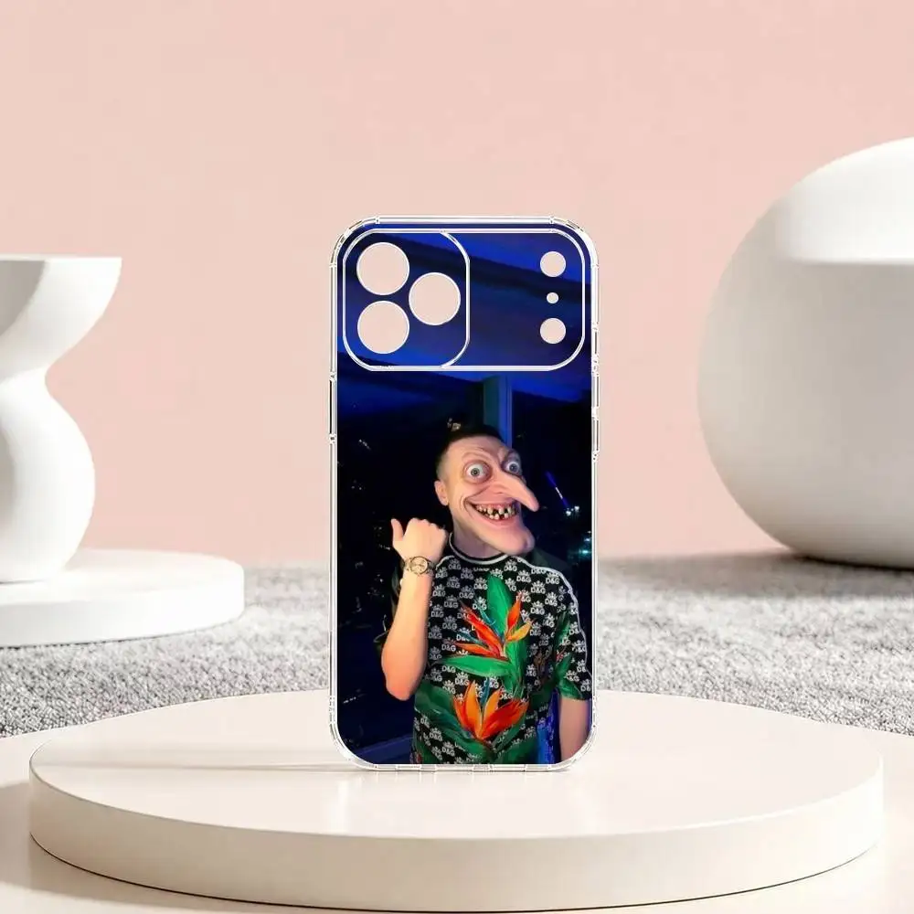 Чехол для телефона T-Trash Streamer M-Mellstroy Gift для iPhone 17 16 15 14 13 12 11 Mini Pro Max Plus, прозрачная накладка (art.: 3920db3e2ed0c) - 3920db3e2ed0c
