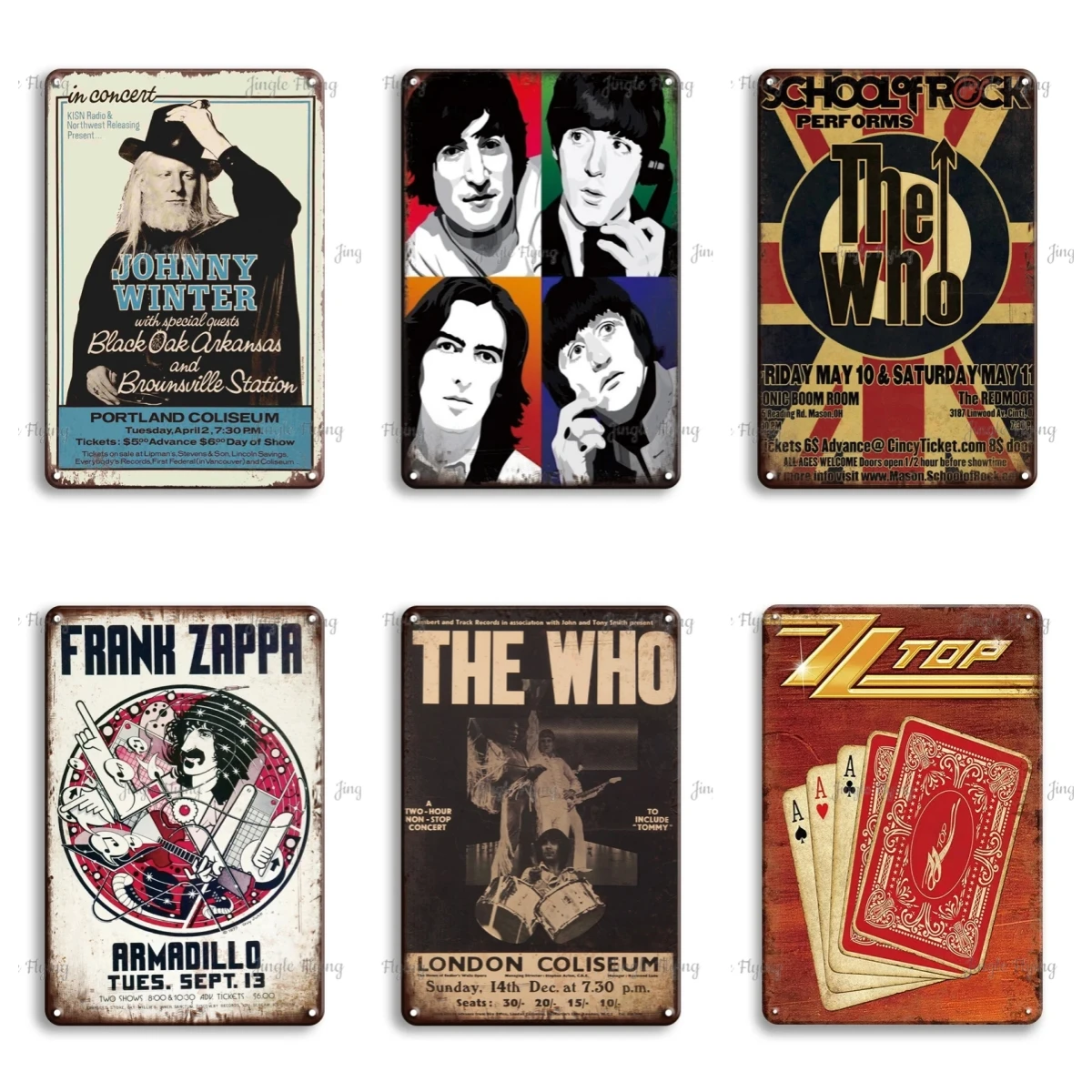 Zztop Band Винтаж Рок-Группа постер металлический знак декор для паба бара жестяной