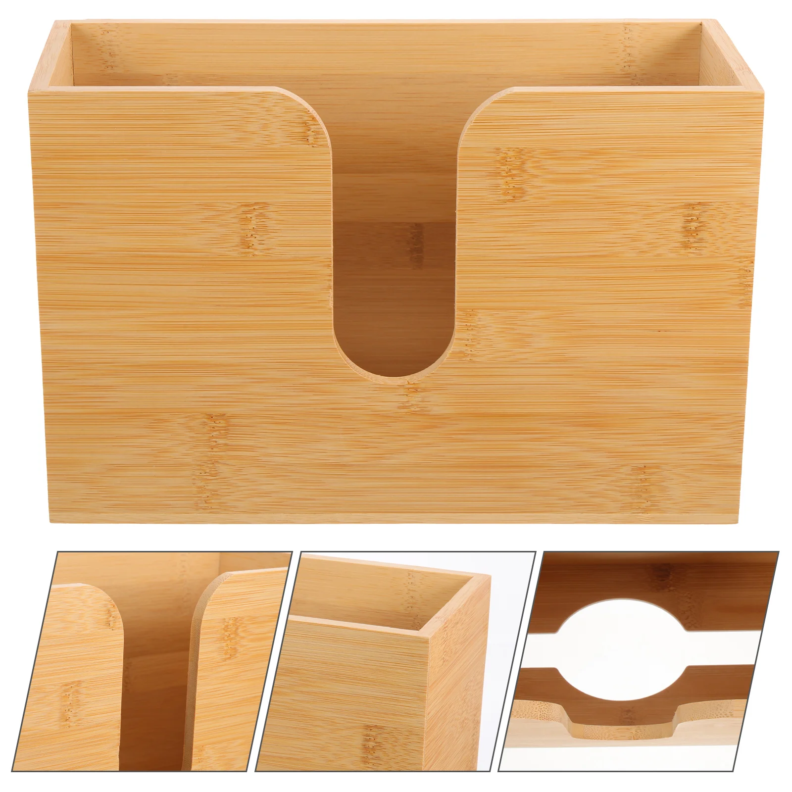 

Wall Mounted Paper Towel Holder Bathroom Kitchen Wood Paper Towel Dispenser