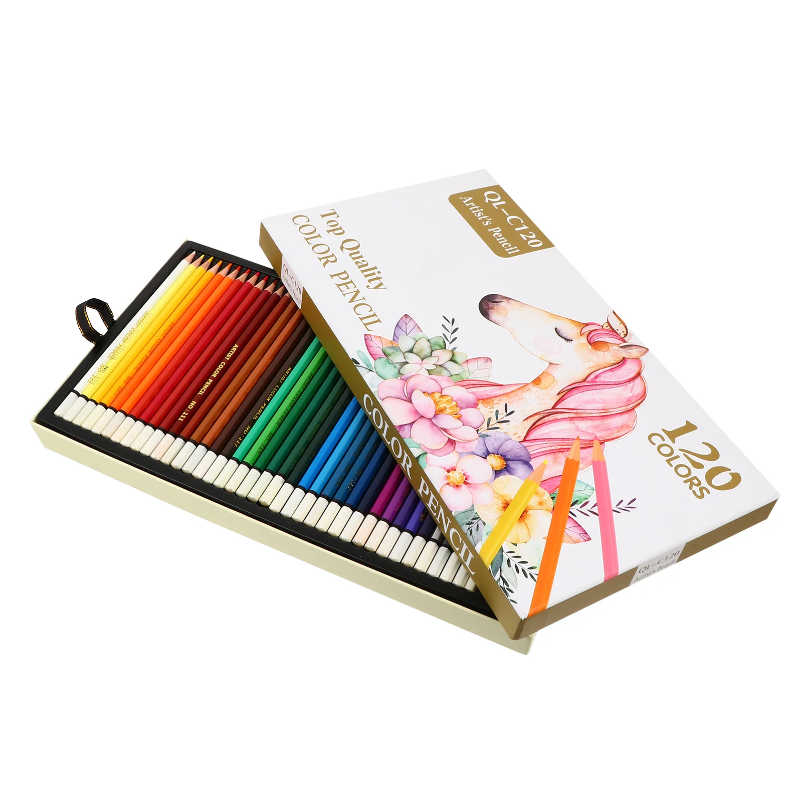 

120 Colored Coloured Pencils Painting Supplies Set Drawing Carbon Beginner Kit