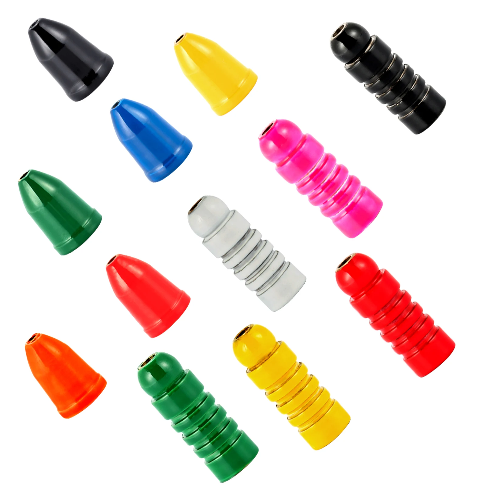

48pcs Fishing Brass Spinner Bodies Weight Sinker for Spinnerbait Inline Spinner Tail Spinner Taxes Rigs Bass Trout Perch Crappie