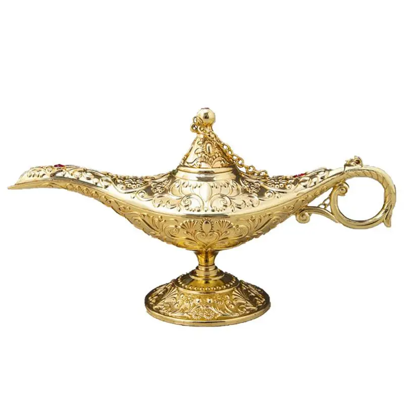 

Classic Vintage Rare Legend Aladdin Magic Genie Costume Lamp Table Decor Present Decorative Unique Christmas Gifts