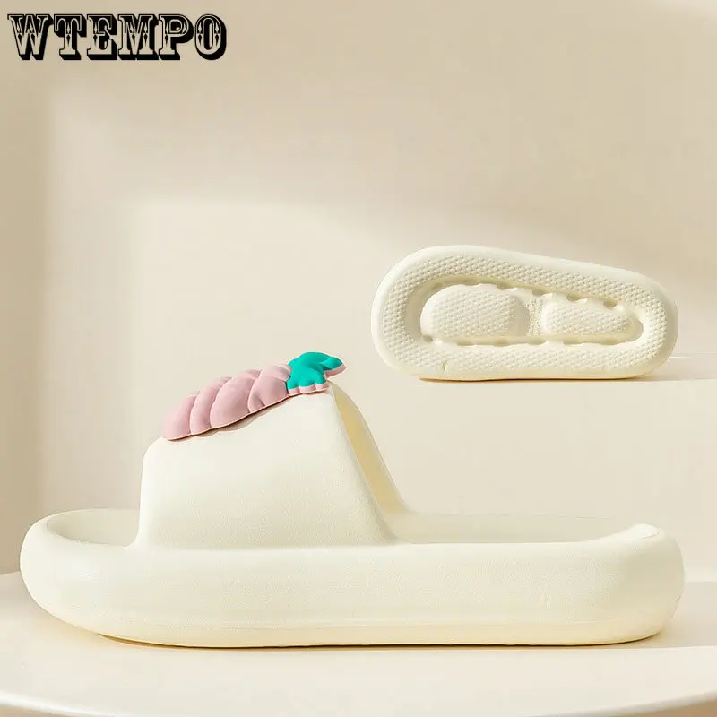 WTEMPO Woman Slippers Non-slip Sandals Summer Slide Shoes EVA Outdoor Home Beach Soft Thick Platform Flip Flops Wholesale