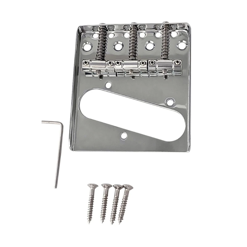 

Guitar Bridge 6 Strings Electric Guitar Bridge Screws Set L Shaped Electric Guitar Bridge 6 Saddle Fixing L Shaped Durable
