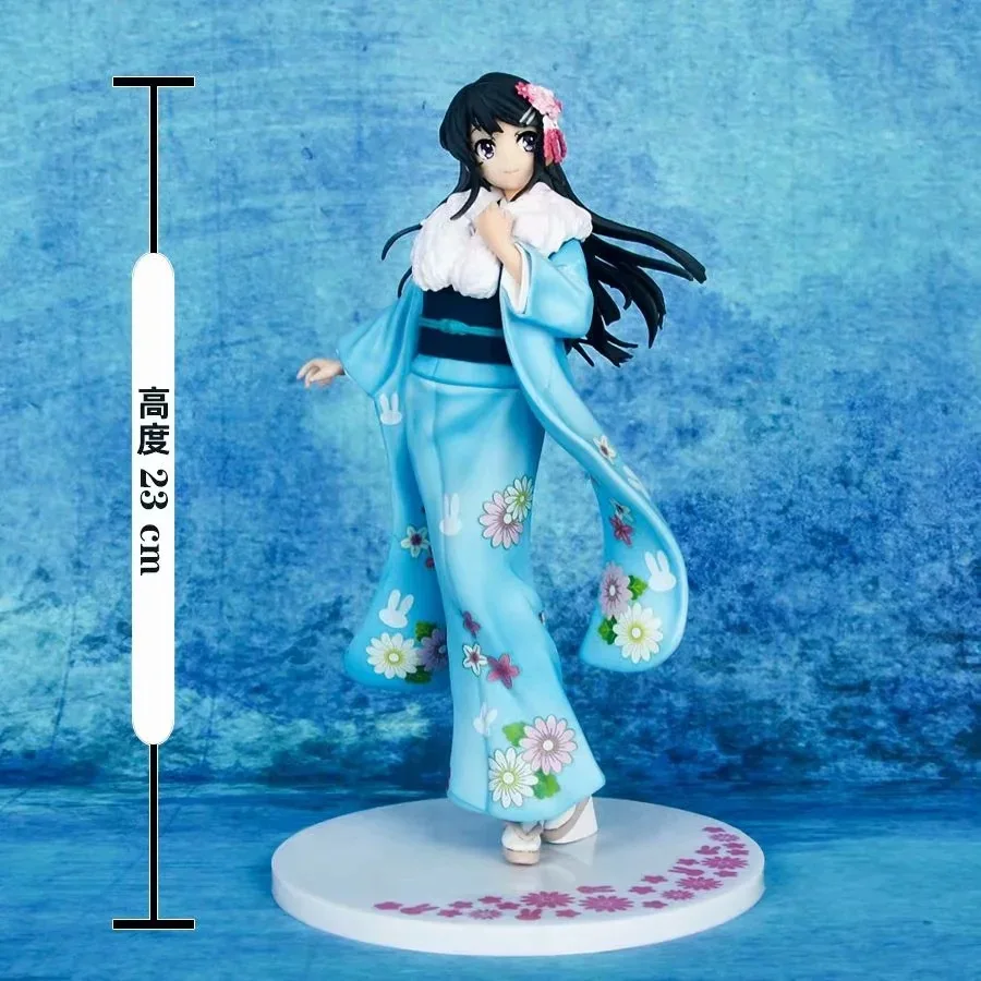 

Anime Rascal Does Not Dream of Bunny Girl Senpai Figure Sakurajima Mai Kimono Sexy Girls Action Figure PVC Model Decoration Toys