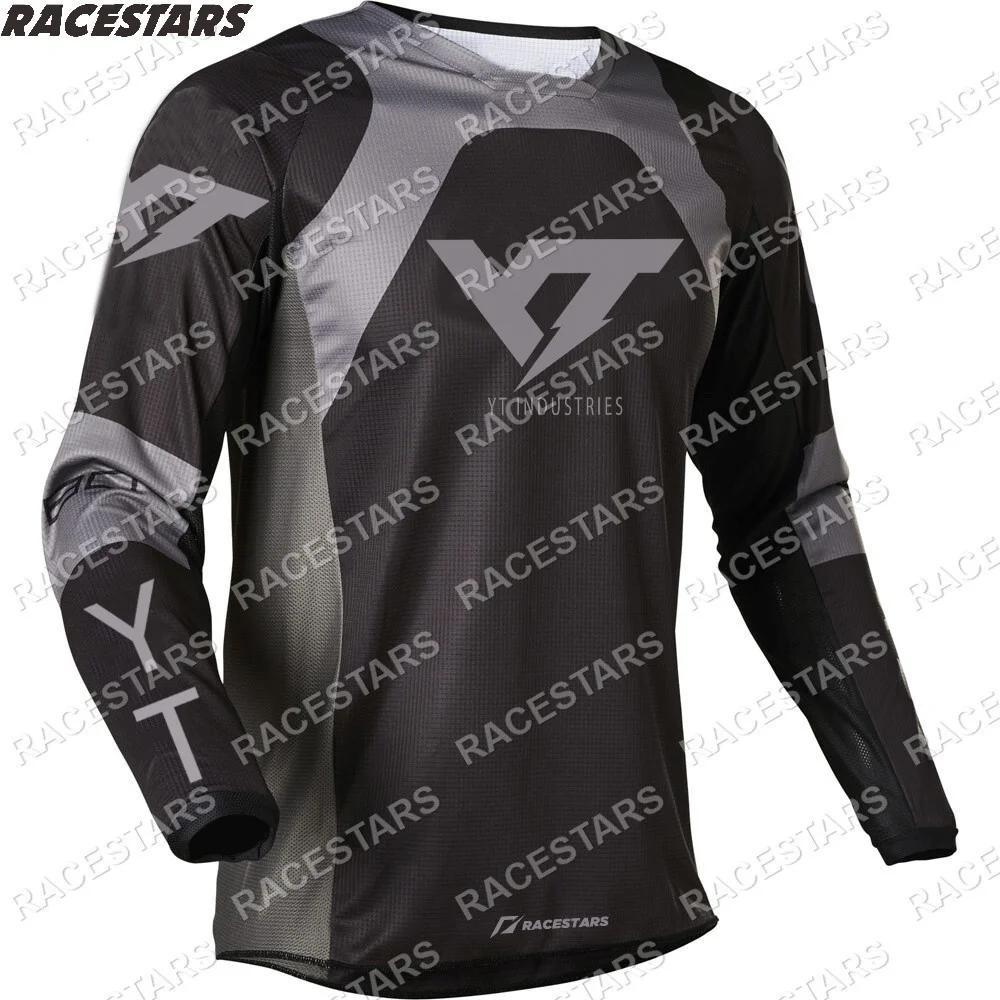 

YT Motorcycle mountain team downhill jersey MTB Offroad DH bike Men's Cycling Shirts motorcycle Long Sleeve T-shirt mountain