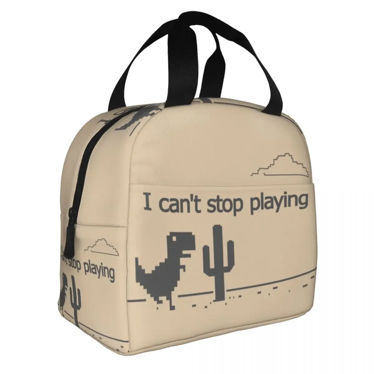 

Изолированная сумка-тоут для ланча с динозавром без интернета, портативный охладитель, термальная еда, Ланч-бокс с динозавром джиком для женщин, школьный Ланч-бокс для пикника, бэнто