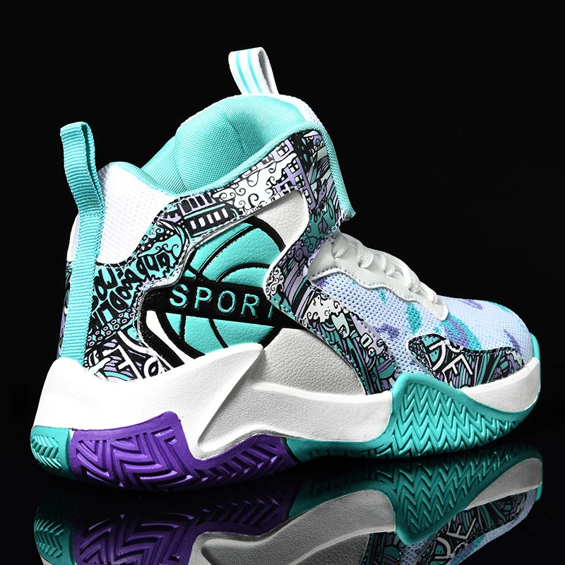 Детская брендовая спортивная обувь Высококачественная Баскетбольная для