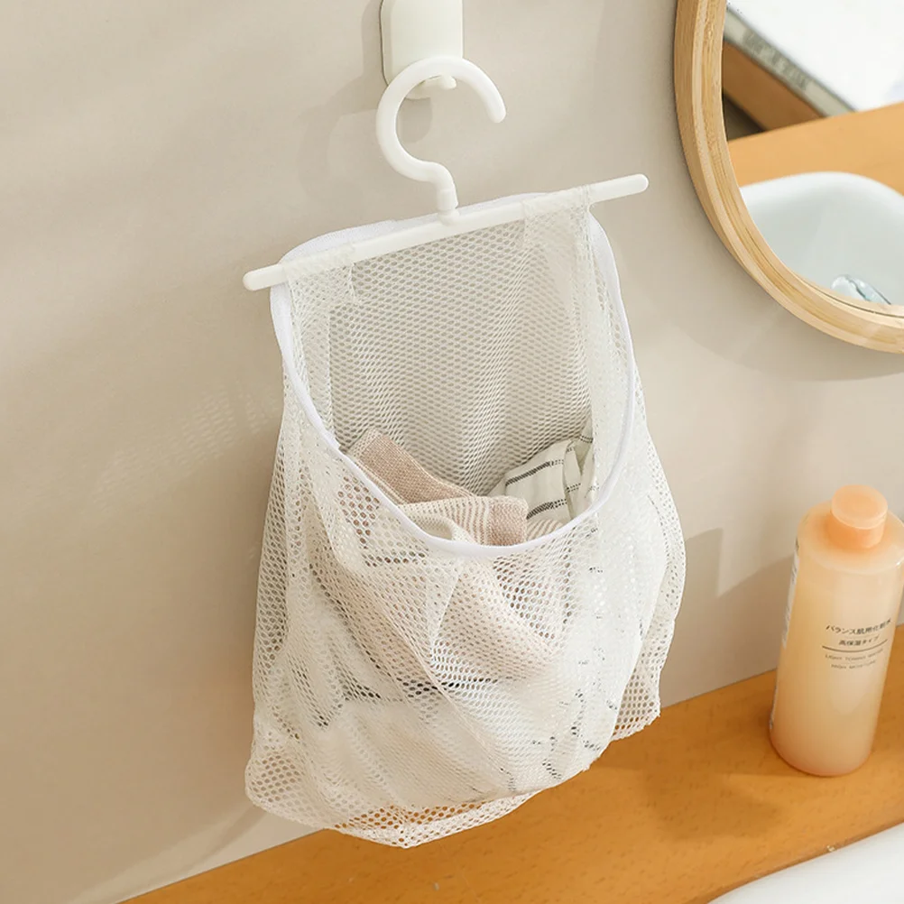 

Mesh Hanging Bag Handbag Organizer Inserts Vegetable Pouch Clothespin Multi-purpose Fruit Holder Pp Versatile Travel With Hook