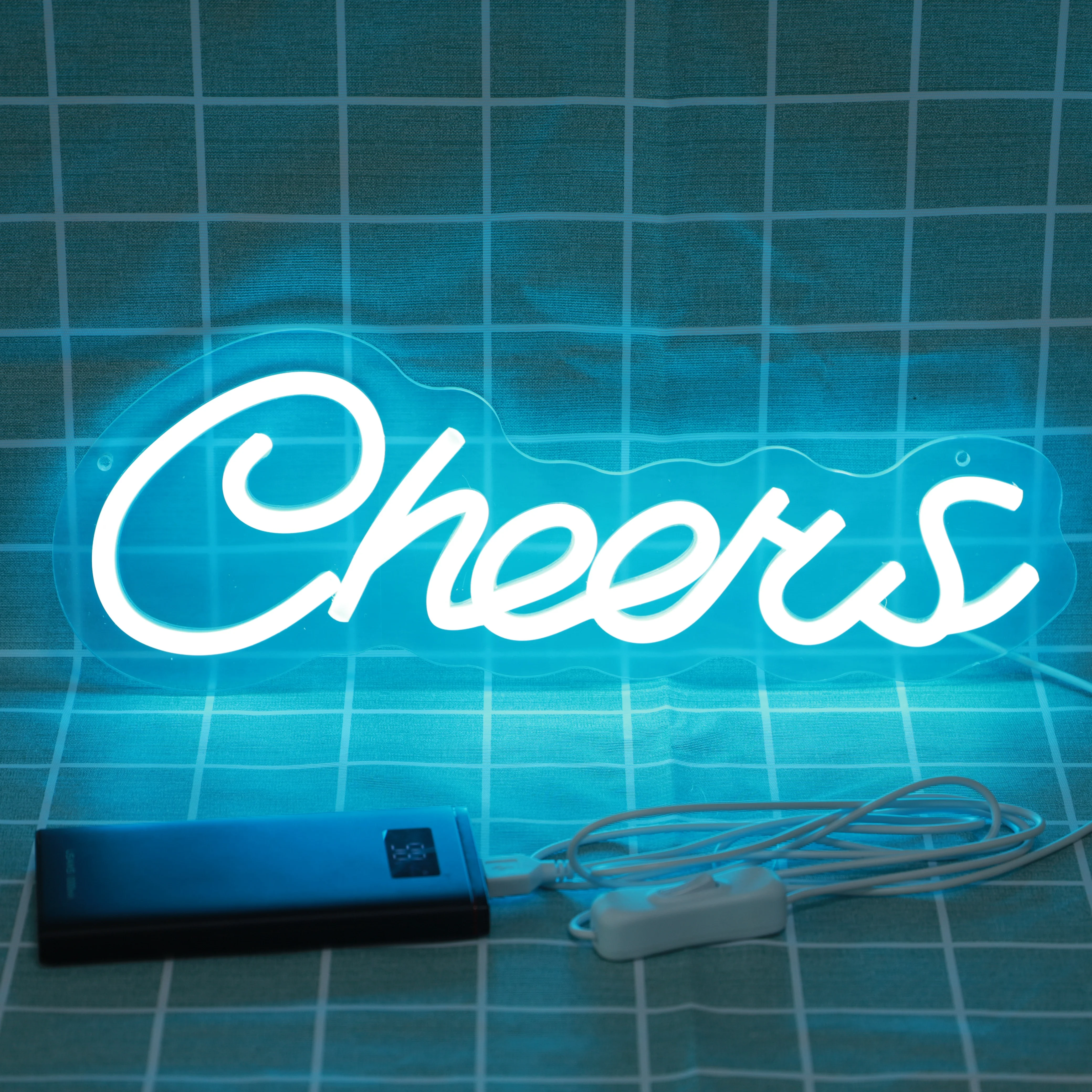 Neon Lights Cheers Design Led Neon Signs Light for Bar Pub Club Home Restaurant Wall Hanging Neon Lights