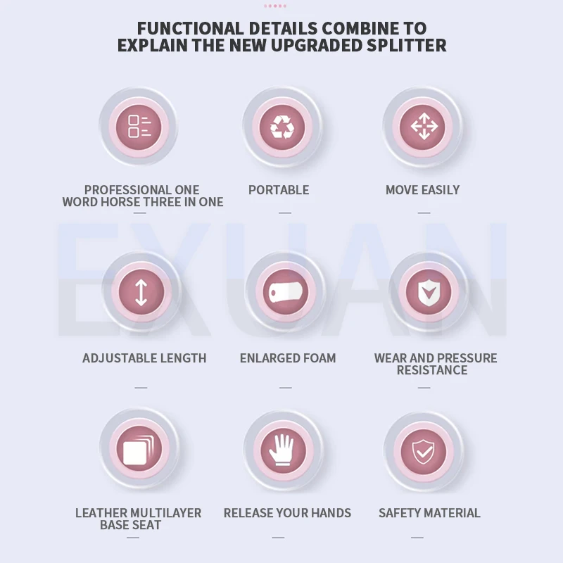 200KG Инструменты для растяжения ног Промежность / поперечная вилка вертикальная