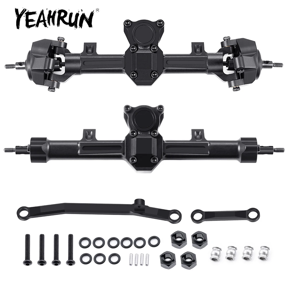 YEAHRUN Передняя и задняя ось из алюминиевого сплава для осевого SCX24 Deadbolt Wrangler C10