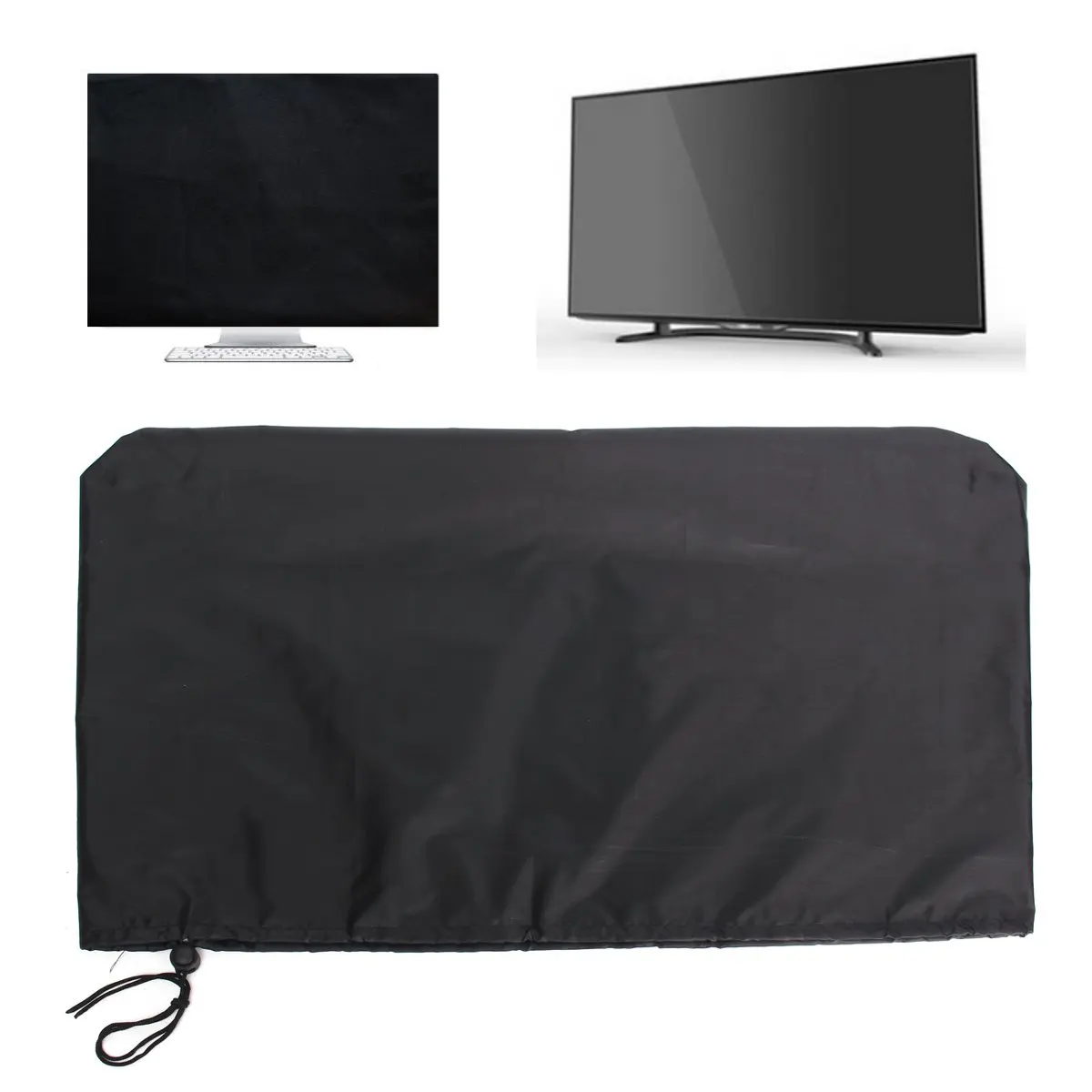 Tablet Computer Monitor Cover Home PC LCD TV Dust Waterproof Protective Polyester Tape Drawstring 21 24 28 34 Inch |
