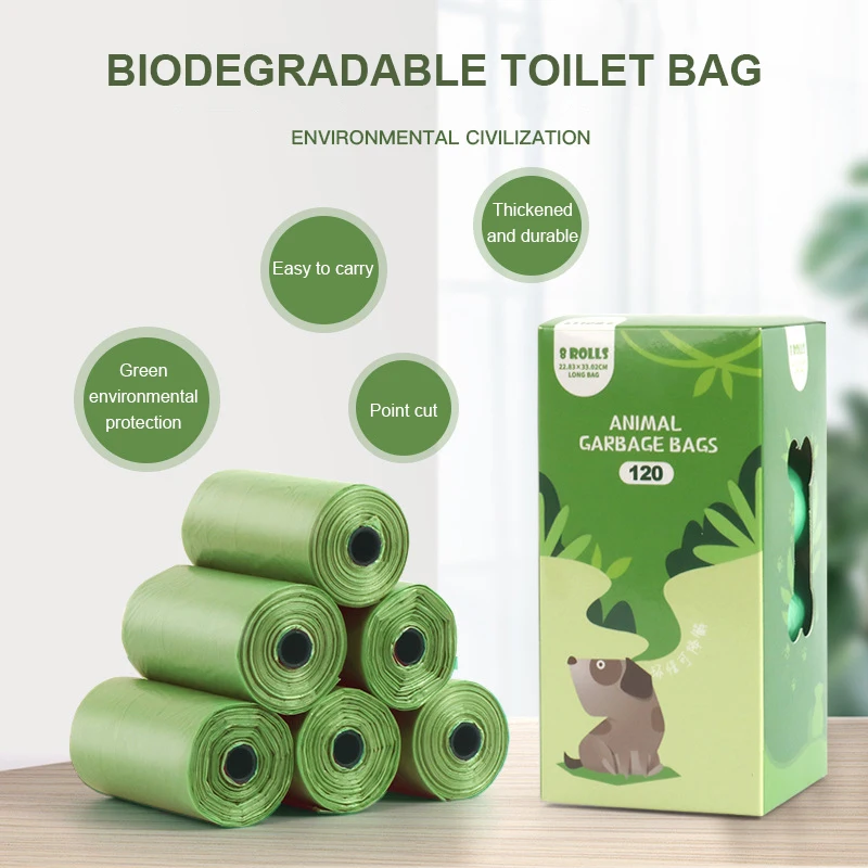 

Biodegradable Dog Pet Garbage Bag Dog Poop Picking Bag Disposable Puppy Cat Pooper Scooper Clean Supplies