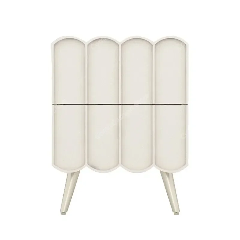 Современный ночной столик для спальни эстетичная белая деревянная ночная