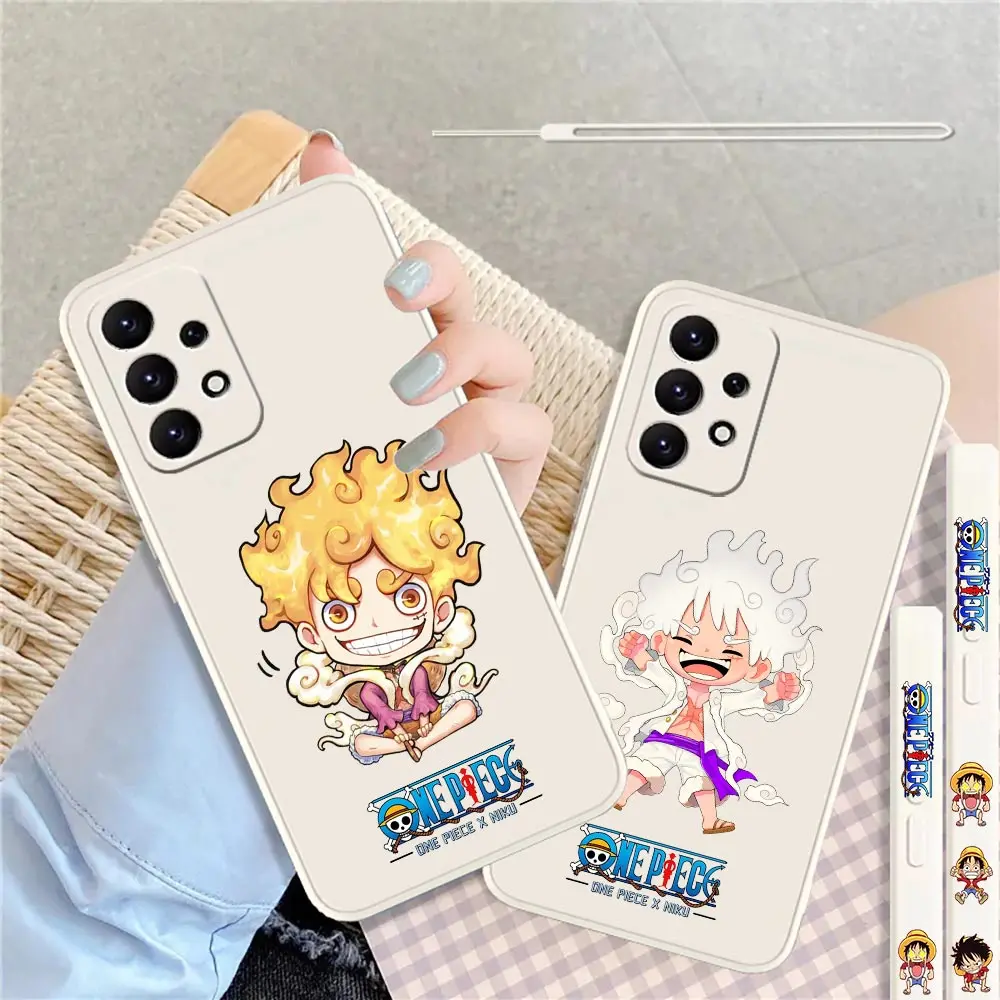 

Case For Samsung Galaxy A90 A80 A70 A60 A50 S A30 S A20 S E A10 S E A9 A8 A7 A6 A5 Japan Anime Cartoon Cute L-Luffy Gear 5 Cover