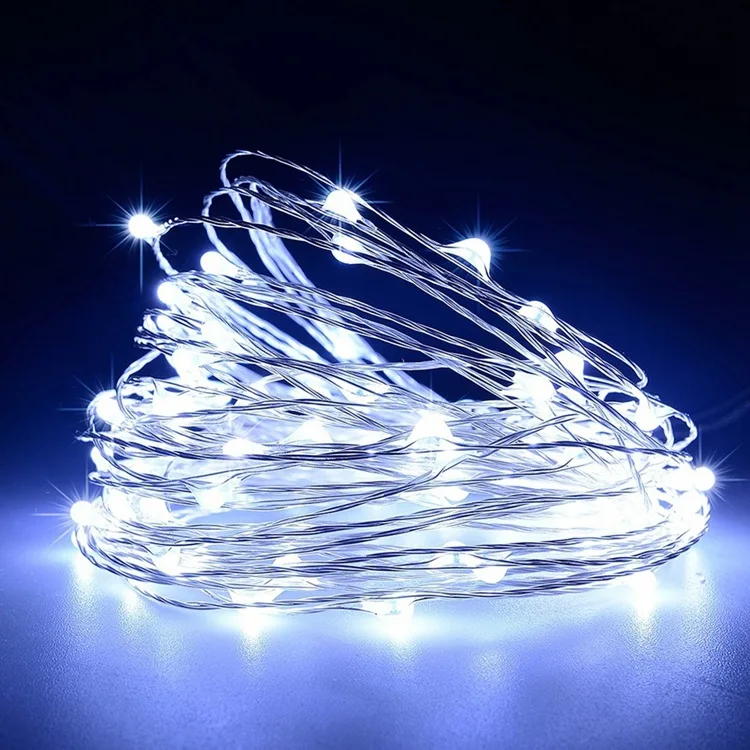 

Led Kerstverlichting Koperdraad String 1/2/5/10M Holiday Outdoor Lamp Garland Voor Kerstmis kerstboom Bruiloft Decoratie