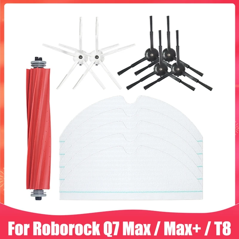 

HOT！-Main Side Brush Mop Rag Cover Replacement For Xiaomi Roborock Q7 Max / Max+ / T8 Robot Vacuum Cleaner Spare Parts