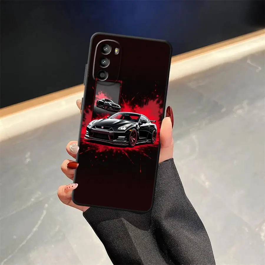 Фото Чехол для Motorola Moto G22, Edge40, G51, G73, G32, Edge 20 Pro, 30 Lite, G52, G71, G50, G60s, G53, G30, черный, с крутым автомобильным дизайном №3
