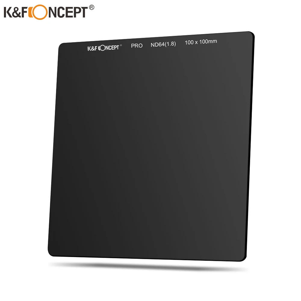 K&F Concept 100*100mm ND8 ND64 3 6 Stop Ultra Slim HD 20 Layer Neutral Density Square Filter Lens filter ND Filter With Cokin Z