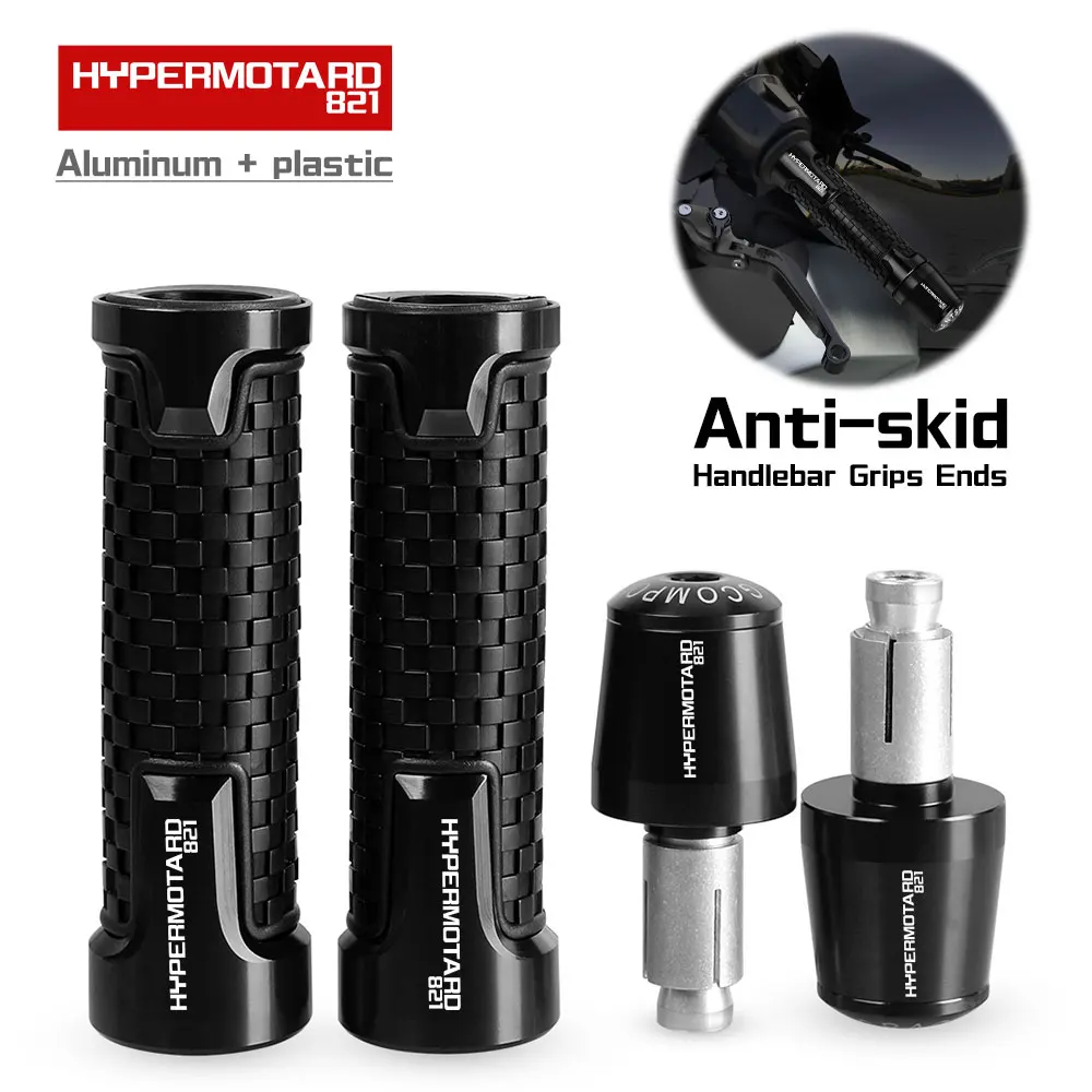 

FOR DUCATI HYPERMOTARD 821 2013 2014 2015 2016 2017 CNC Hndlebar Grips Ends Weight handle bar grip end Anti Vibration Silder