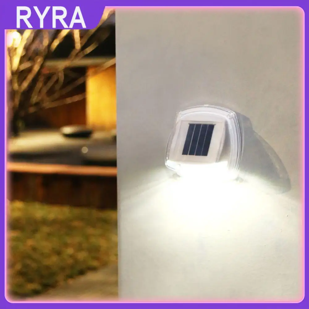 

Светодиодная лампа на солнечной батарее, прозрачная Лампа безопасности на солнечной батарее, водонепроницаемая лампа для забора, освещение на открытом воздухе со всех сторон