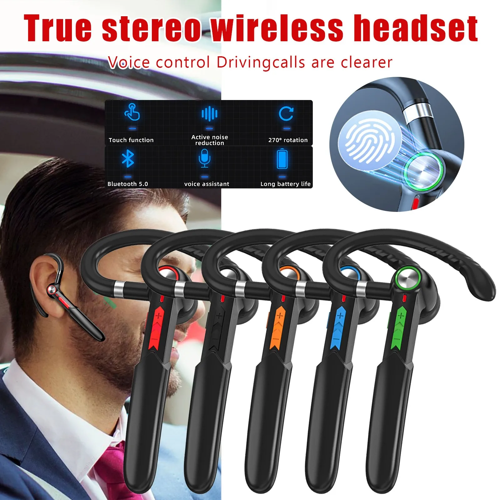 

Bluetooth-гарнитура ME100, беспроводные наушники, бизнес-наушники, гарнитура для вождения для IPhone, Samsung, Huawei, Xiaomi