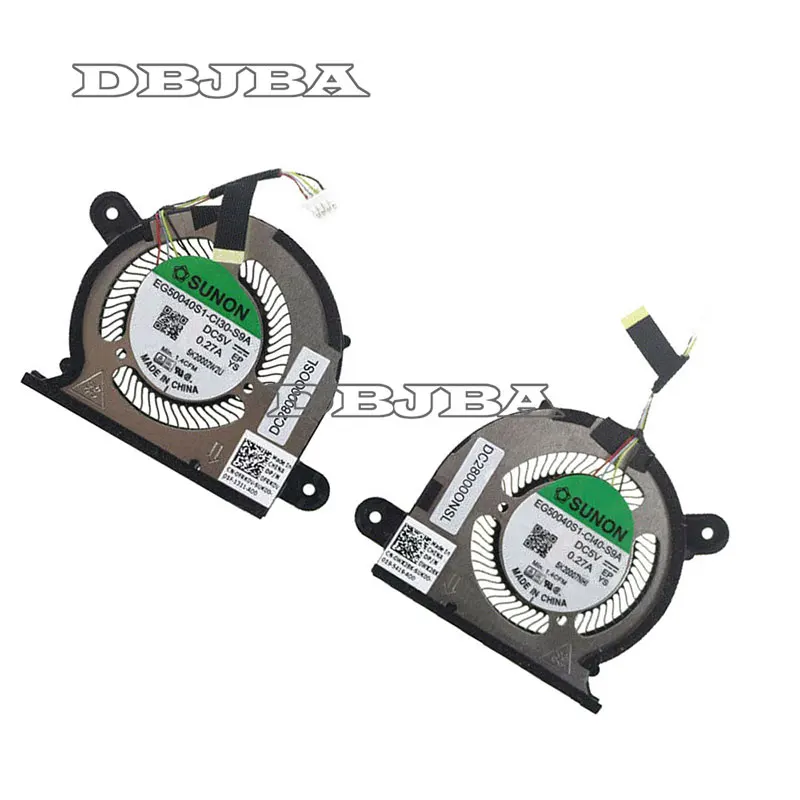 Вентилятор охлаждения ЦП + графического процессора для DELL XPS 9300 0FRK0V 0WX28K EG50040S1-CI30-S9A