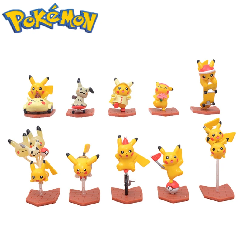 

Модель покемона 10 Пикачу, украшения для автомобиля, коллекционные памятные куклы, детские игрушки, аксессуары для периферийных устройств и...