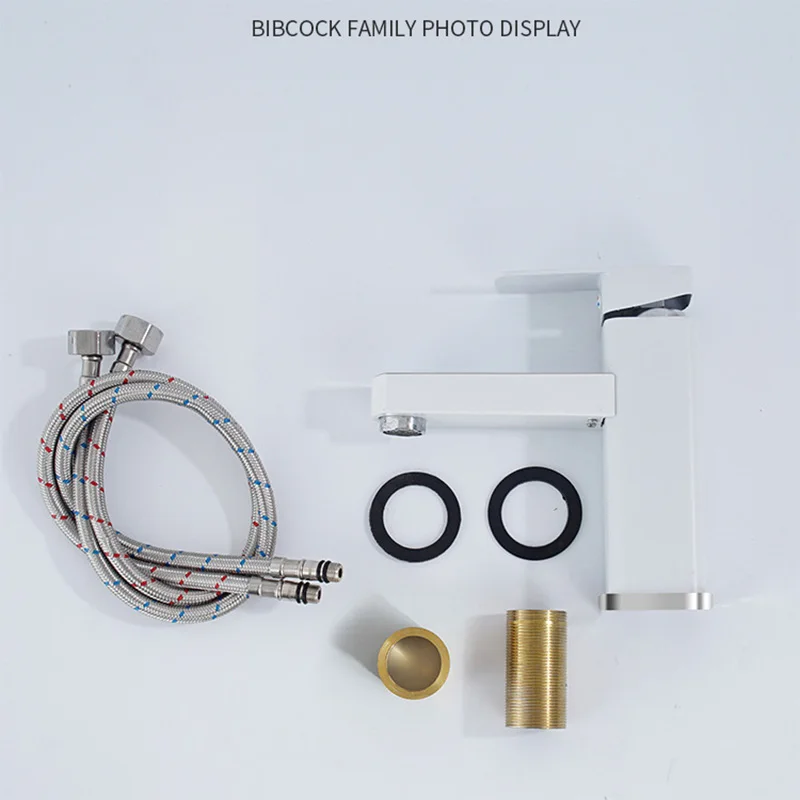 ycrays black white gold led water faucet digital display basin hot cold mixer non electric for kitchen tap bathroom accessories free global shipping