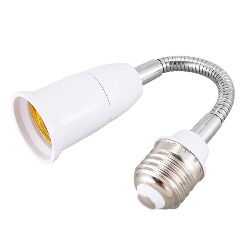 

3X Light Lamp Bulb Flexible Extension Converter E26 Socket 18Cm Long