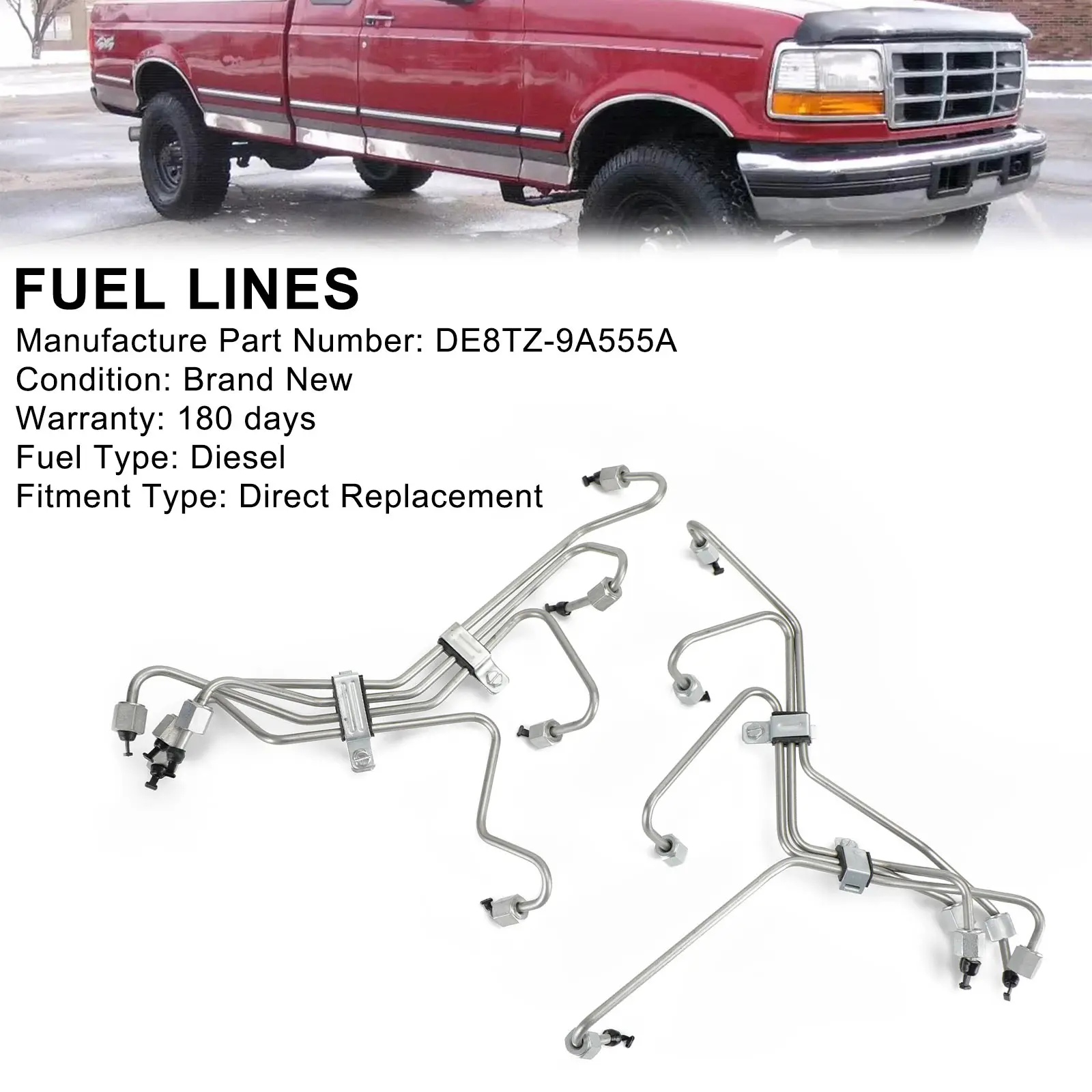 

Areyourshop 8 шт. топливные инъекции для Ford 6.9L 7.3L IDI Diesel 1983-1994 F-Series автомобильные аксессуары Запчасти