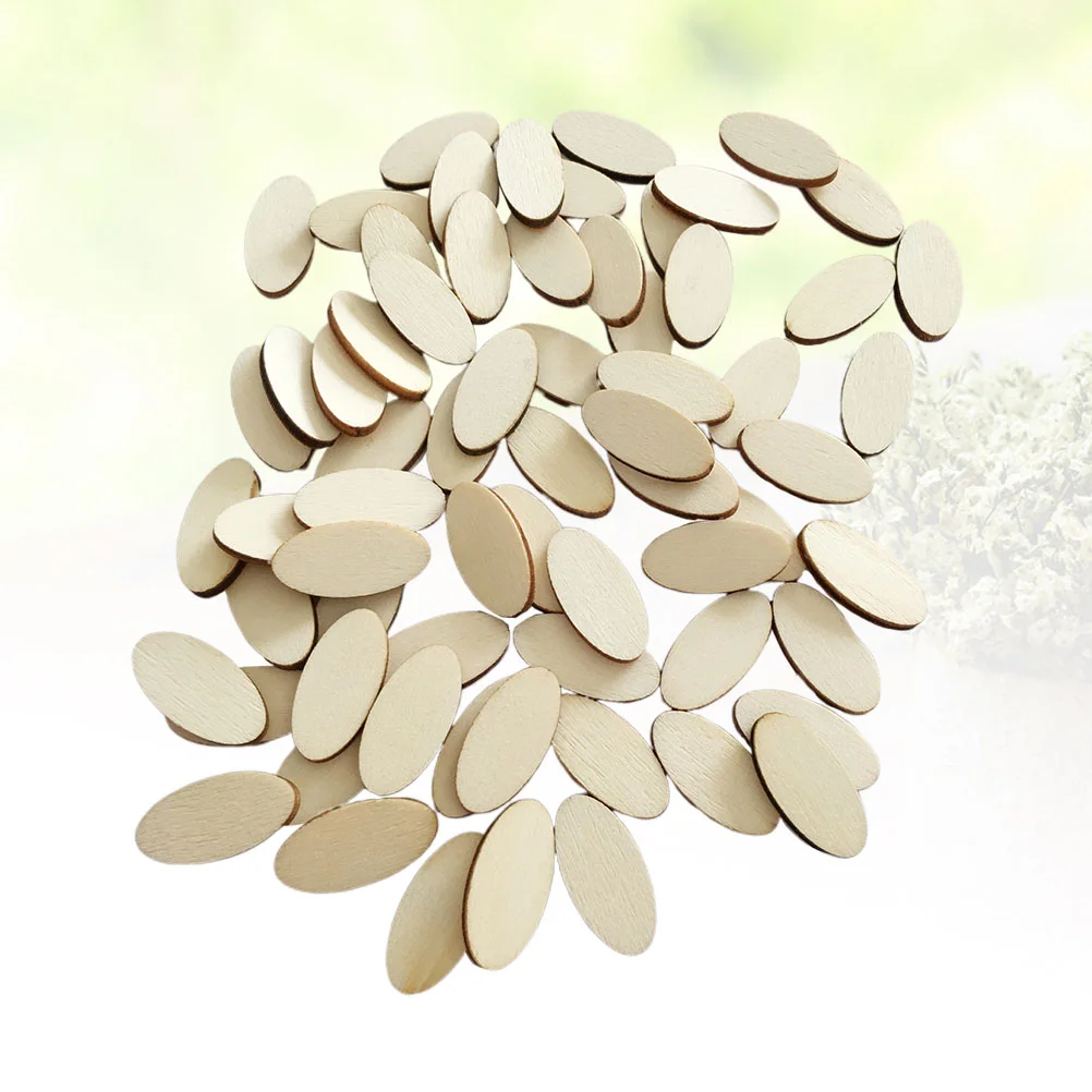 

Wood Oval Wooden Crafts Cutout Slices Shape Diy Discs Tag Pieces Cutouts Chipchristmas Unfinished Shapes Ornaments Natural Blank