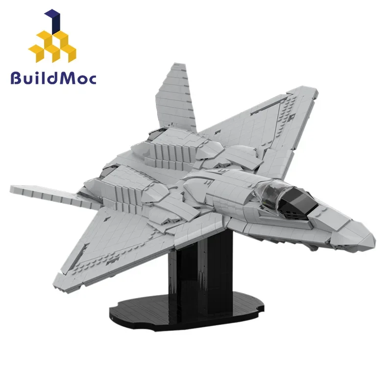 YF-23 Blacks Widows II Набор строительных блоков Военный истребитель Форсунки Кирпичная