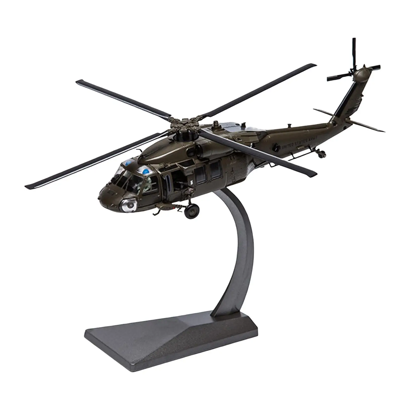 

1/72 Scale Helicopter Aircraft Diecast Toy with Display Stand Aviation Model Airplane Plane Collectables Commemorate Decoration