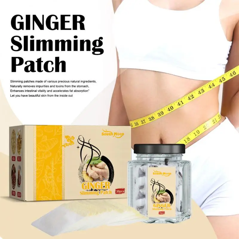 

2022 горячая Распродажа крем для тела «Южная луна», Имбирная паста для коррекции фигуры, 30 таблеток, наклейка на пупок, продукт для похудения, ...