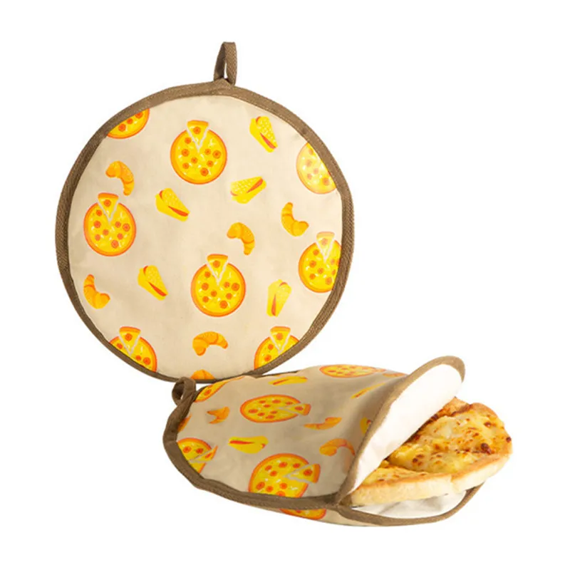 

1Pc Cotton Food Insulated Bento Bag Tortilla Microwave Pouch Pizza Cover Case Warmer Pouch Insulated Microwavable Fabric