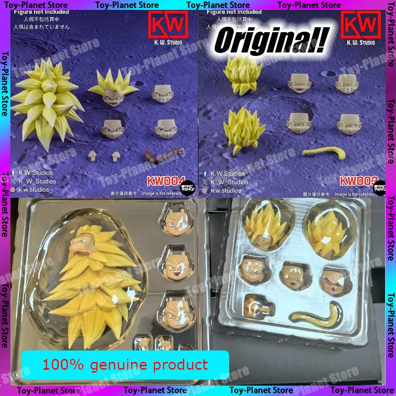 В наличии Dragon Ball Shf Super Saiyan Little Goku Heads Аксессуары Аниме Фигурки Коллекция Модели