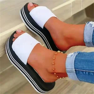 Summer Fashion Women Shoes Sandals Open Toe Shoes Women Retro Shoes For Women Non-Slip Wedge Sandals