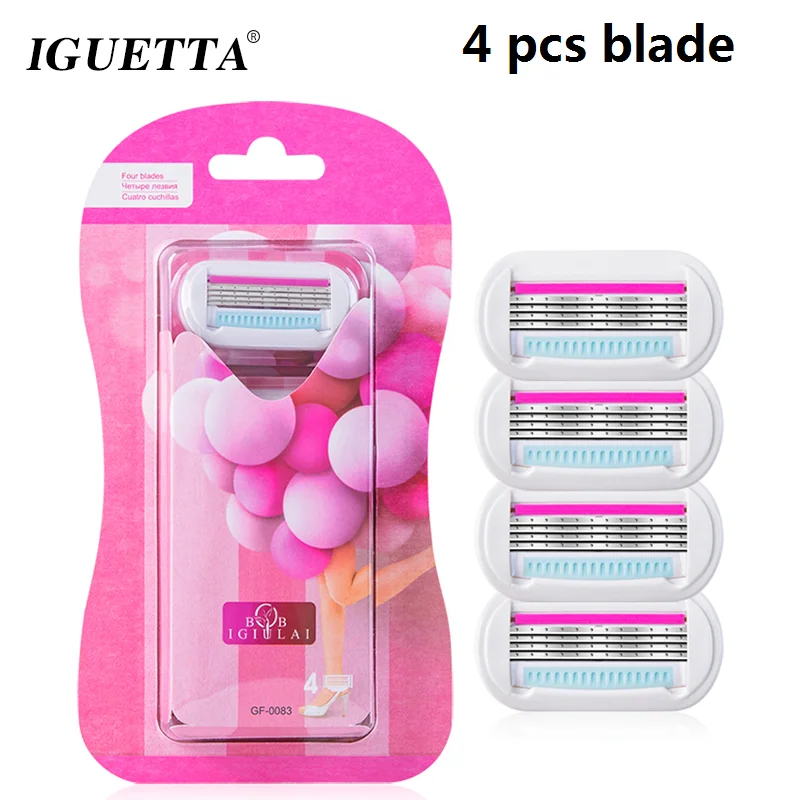 бритва для лица женская т образеая бритвенные лезвия Картриджи женщин IGUETTA 4