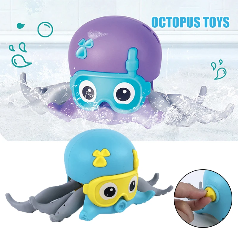 

Swimming Octopus Bath Toys Wind Up Octopus Water Toy Interactive Toy Xmas Gifts for Toddlers Boys and Girls JAN88